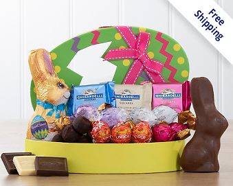 Easter Egg Chocolate Assortment Gift Basket Free Shipping